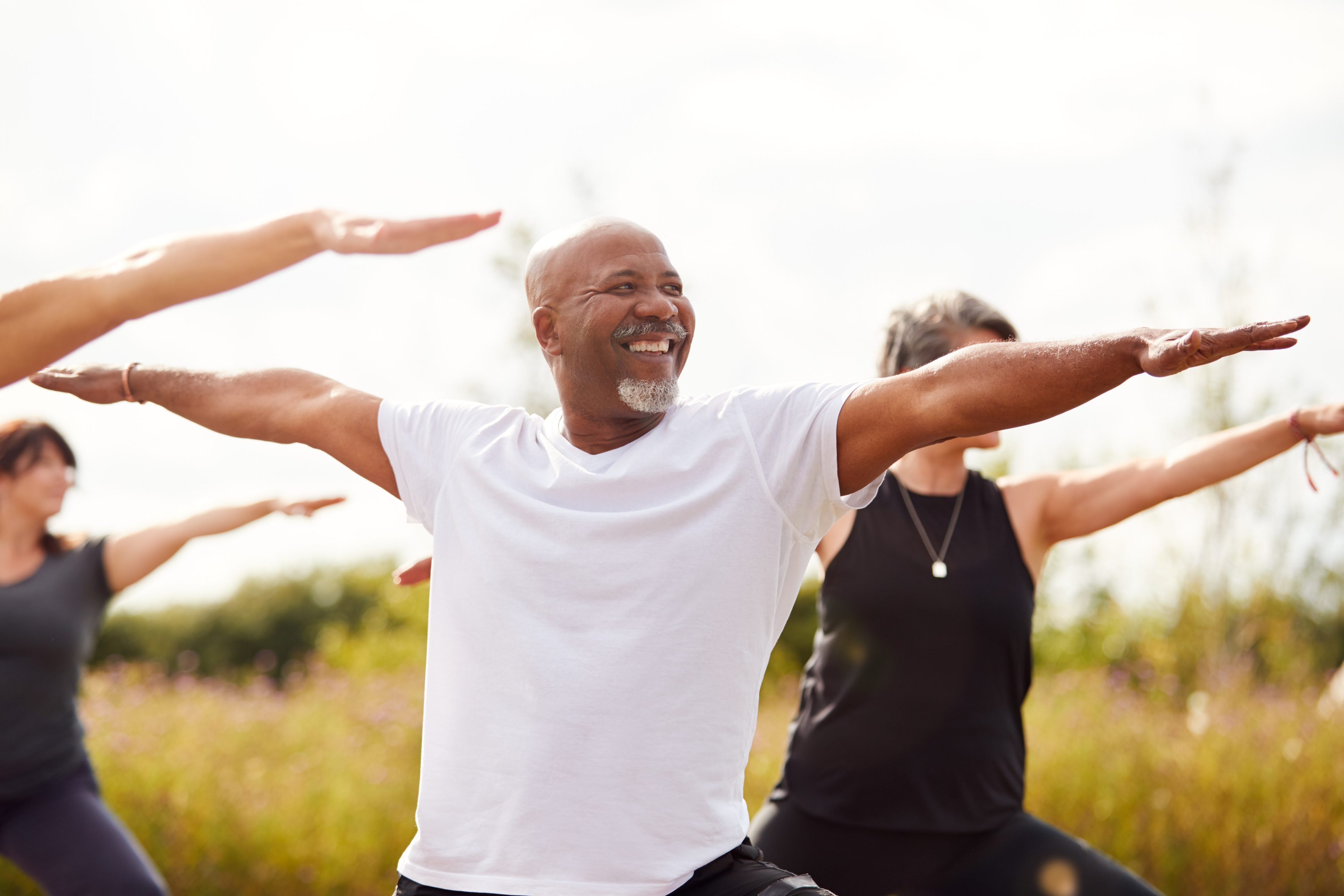 Black man doing Tai Chi