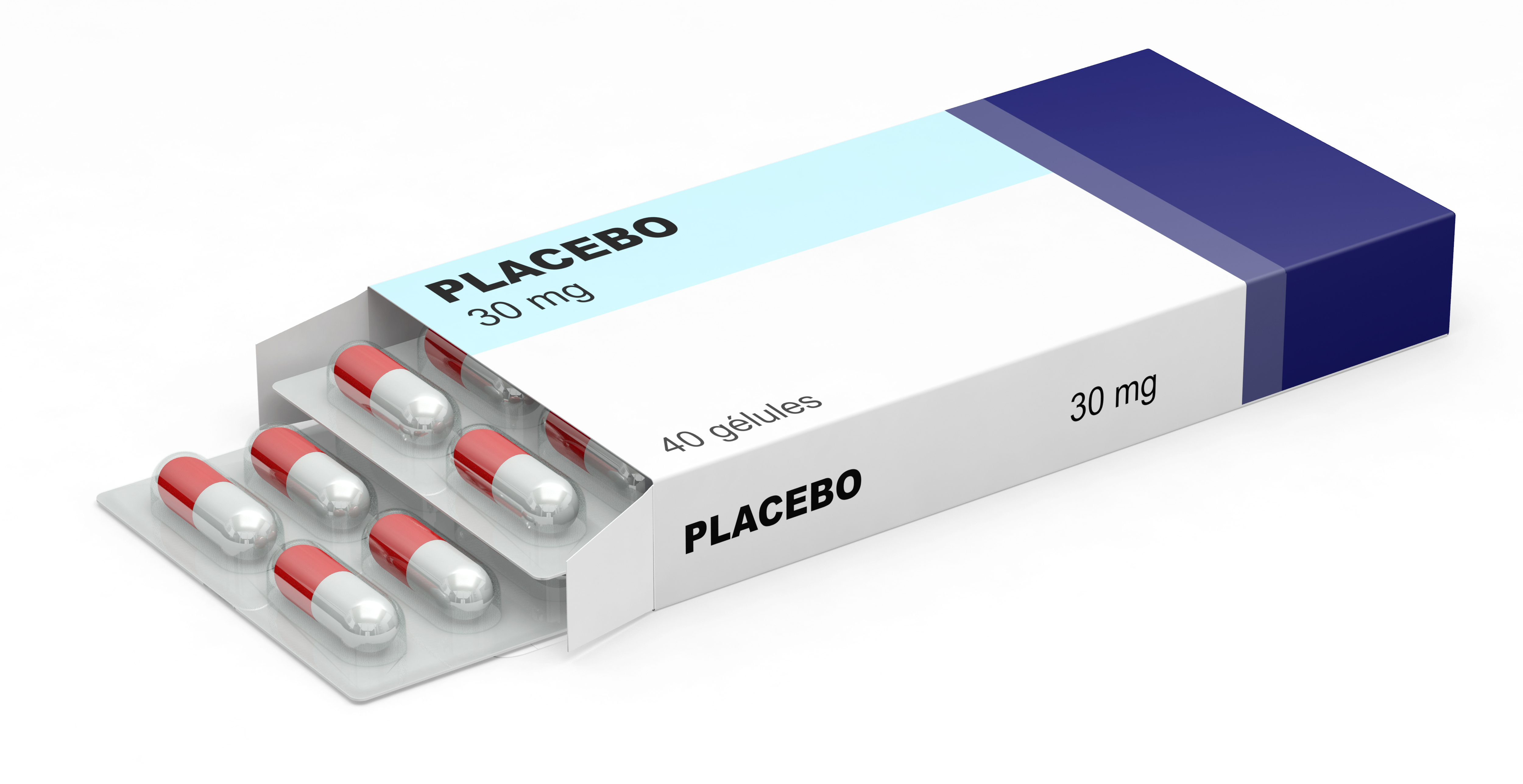 Box of tablets with placebo written on them.