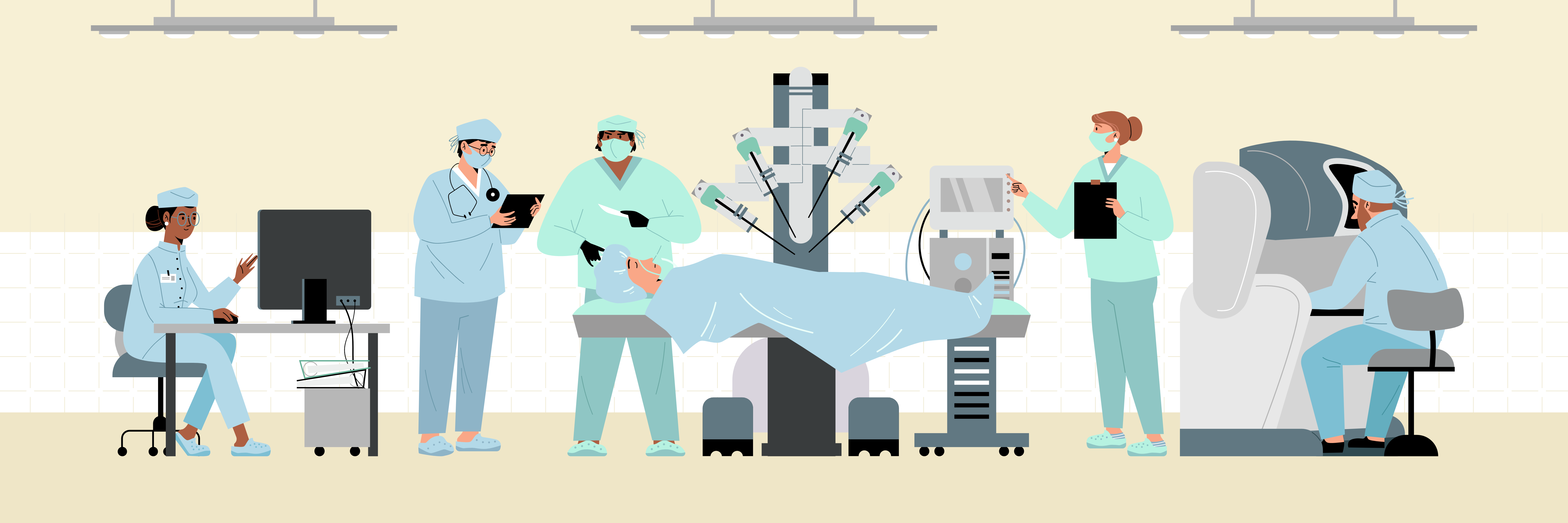 Robotic surgery scene